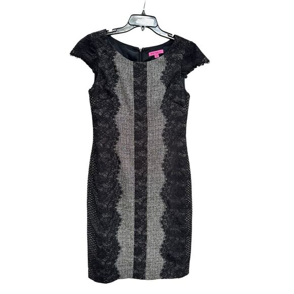 BETSY JOHNSON Lace Trim Sheath Dress - Size 8 - Pre-owned - Picture 1 of 3